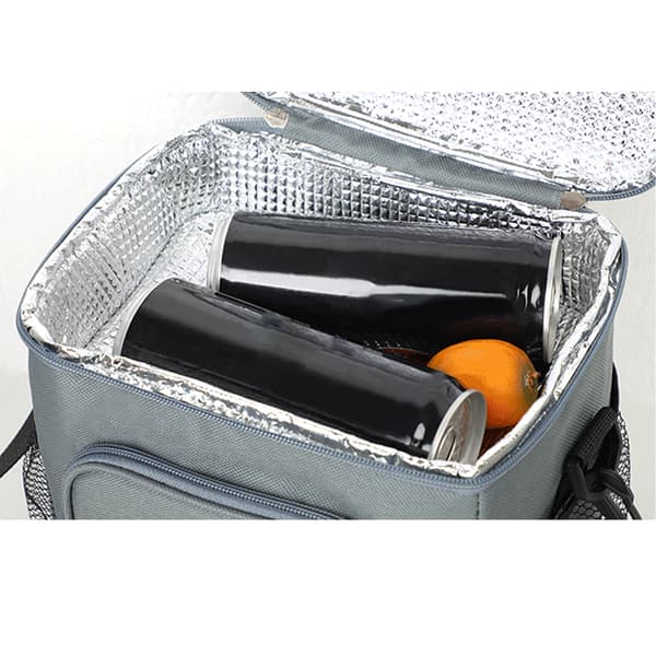 Stor crossbody lunsjveske (mørkegrå)