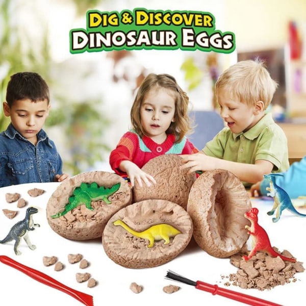 Dino-utgrävningsset för barn, dinosaurie leksak från 4 5 6 7 8 9 år pojke dino leksak