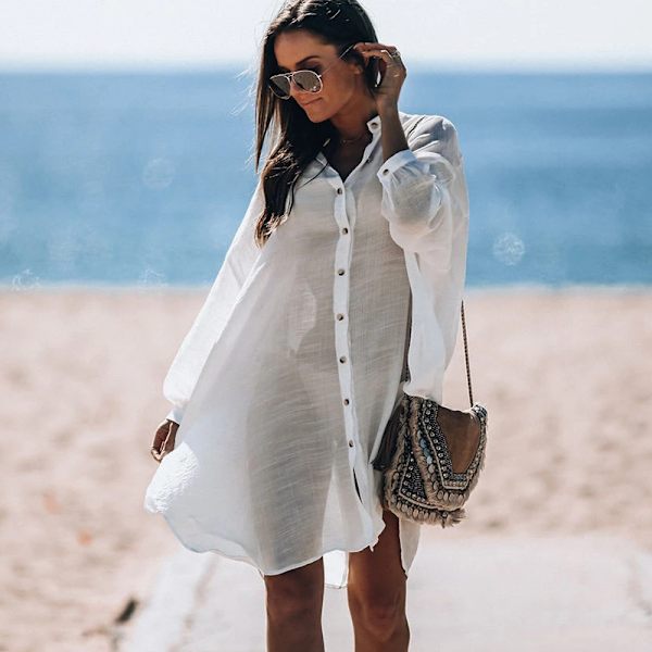 skjorte cardigan bluse sommer strandkjole toppe