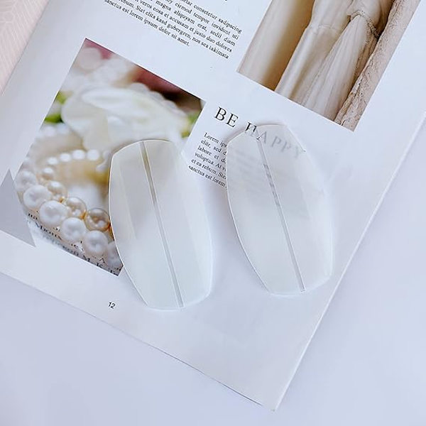 3 Par Silicone BH-Rem Pads, Skridsikker Smertelindrende Skulderpuder, 9 x 5cm BH-Rem Holder