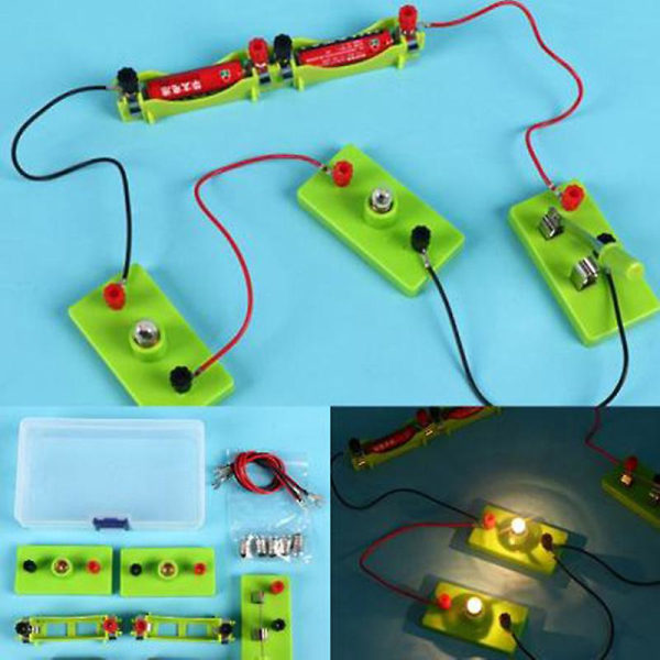 Kids Basic Circuit Electricity Learning Kit Fysik Pædagogisk legetøj