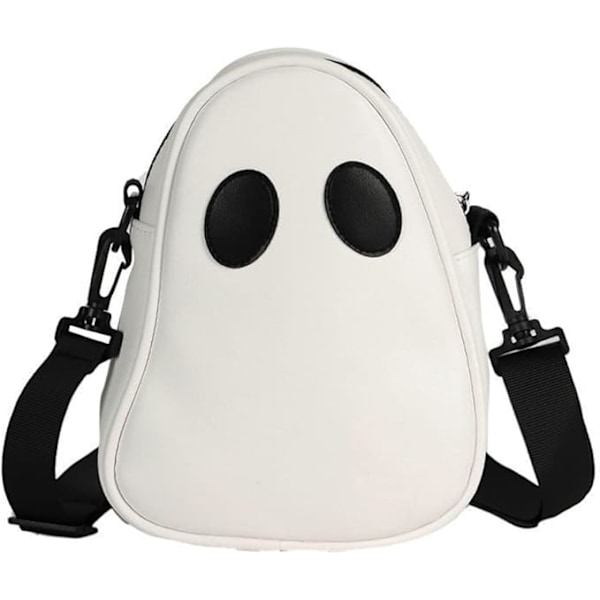 Nyhed Crossbody Taske Skuldertaske Halloween Spøgelse Pung Ferie Fest Gave Slikpose til Drenge Piger White