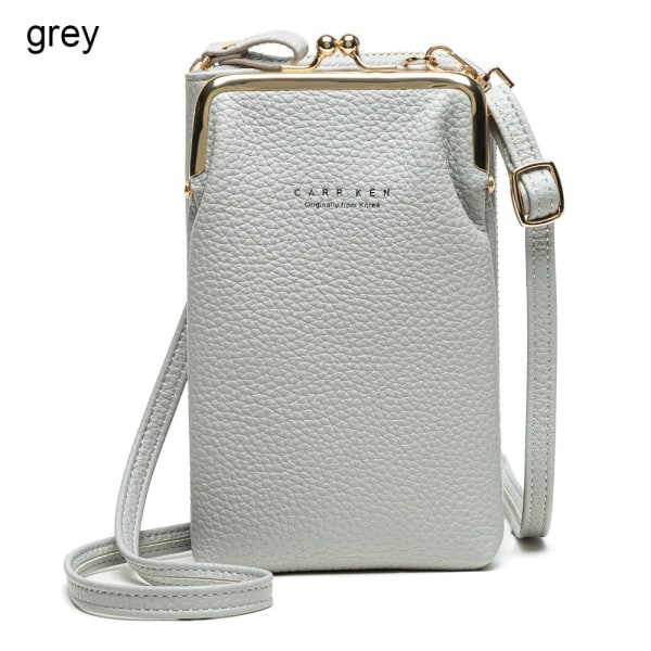 Naisten puhelinlaukku crossbody-laukku HARMAA - varastossa grey