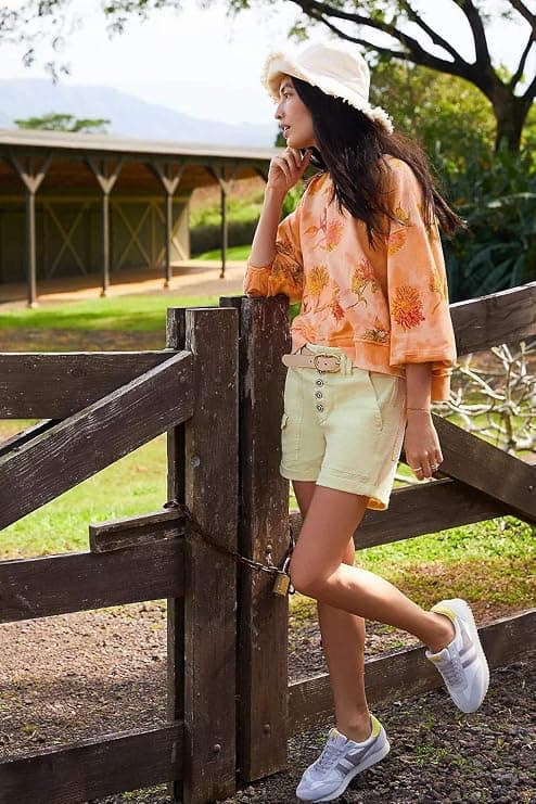 Dame Solhatt i Bomull Bred Brem Sommer Strand Ferie Reise Tilbehør Beige