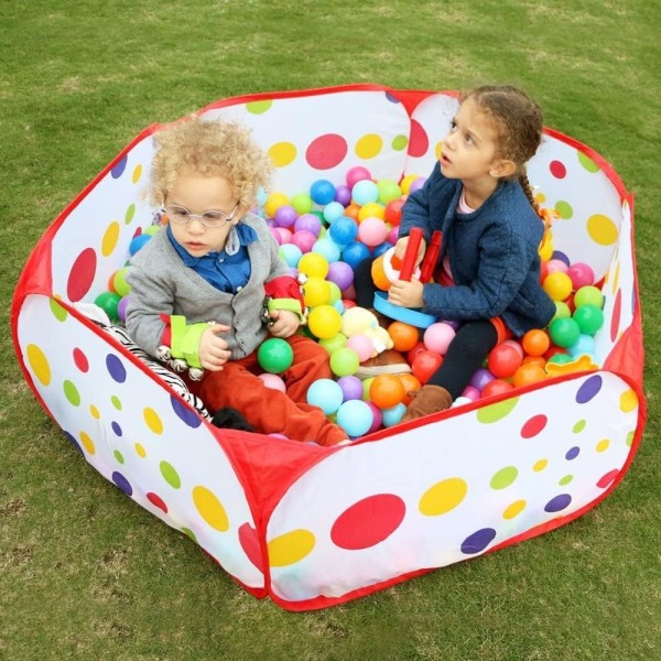 Stor Pop Up Ball Pit Teltt for Småbarn Jenter Gutter for Innendørs Utendørs