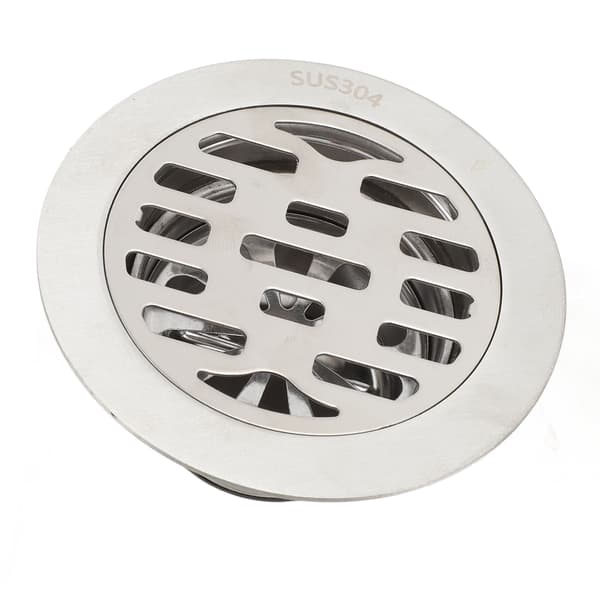 304 rostfritt stål 75MM rör förseglad vatten tee 10cm rund deodoriserande golvbrunn