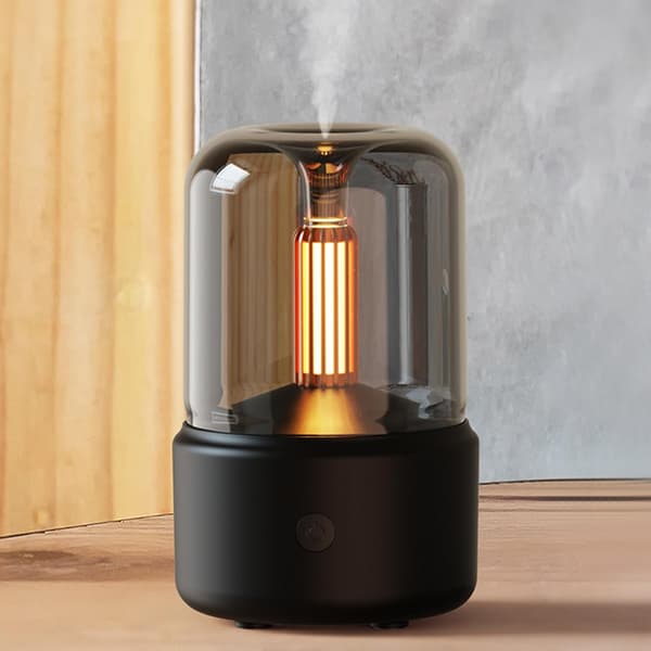 Eterisk oljediffuser 150 ml Aromaterapidiffuser med automatisk avstenging Duftdiffusere for eteriske oljer Kjølig tåkeluftfukter med varm