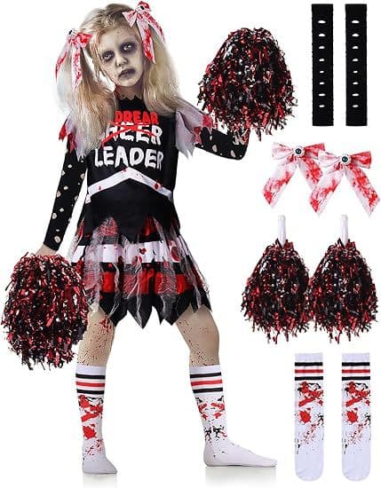 Halloween Piratfestdräkt för Barn Digitaltryck Cheerleading Performance single skirt 140cm