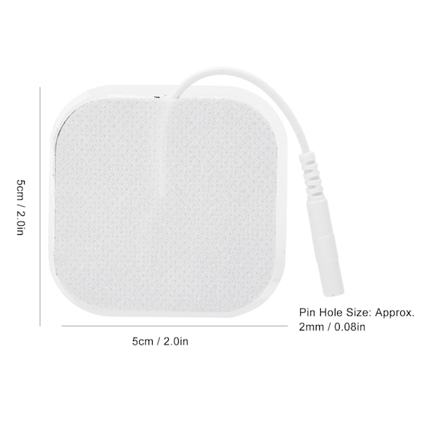 20 stk / pose 5x 5cm TENS elektrodepuder til TENS massager fysioterapi maskine