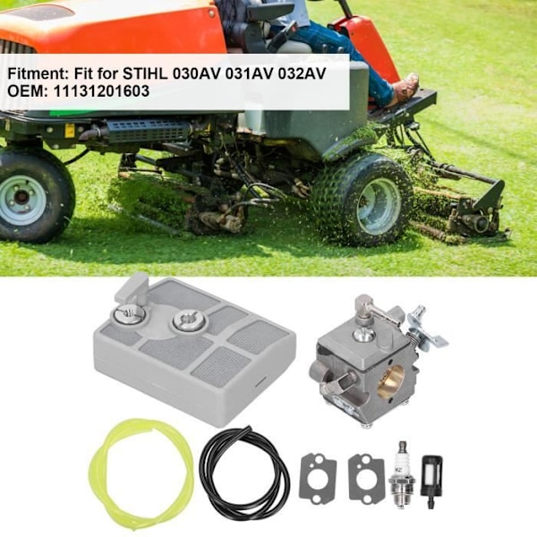 Karburator til STIHL 030AV 031AV 032AV 11131201603 Aluminiumlegering + Plast HB044 h