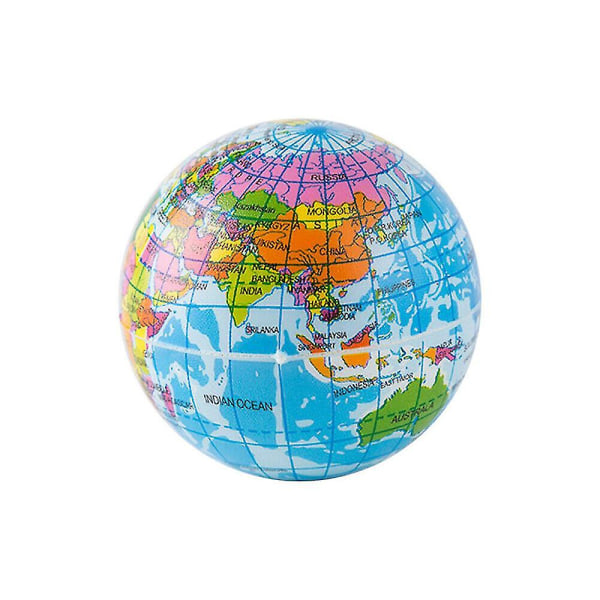 Stor World Earth Globe Ball Myk Stress Relief Nyhet Barn Voksne Leker