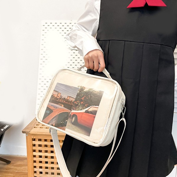 Multifunktionell Ita Ryggsäck Crossbody Väska Pin Display Väska Purple 0.23