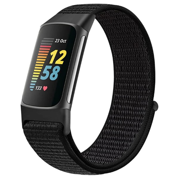 Ersättning Sport Loop Watch Strap för Fitbit Charge 5 Nylon Yellow