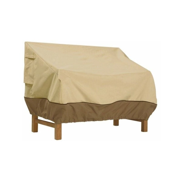 Benktrekk, hagebenktrekk Vanntett Oxford-stoff, utendørs benktrekk Anti UV og vindbeskyttelse for sofa (beige, 193 x 83 x 84 cm)