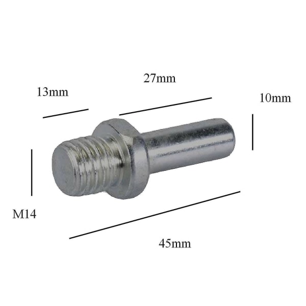 10 stk. rundt sæt med polstret og boret adapter til blandet grus Shackle 125mm sandskive