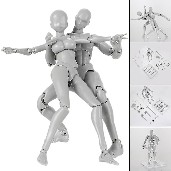 2.0 Actionfigur Modell för Shf Body Kun Docka Pvc Body-chan Dx Set [dB} Male And Female