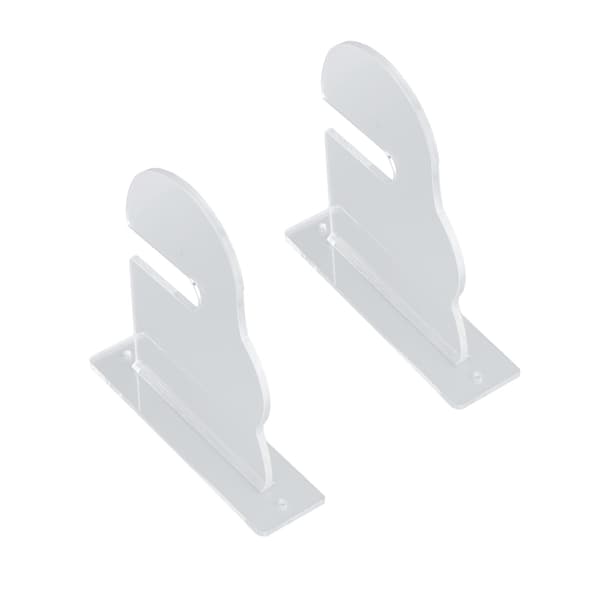 (2 stycken säljs i set) 0193 Horisontellt Skateboard Väggfäste Väggfäste Deck Skateboard Rack Förvaring Longboard Display Rack Transparent