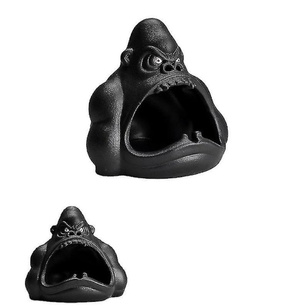Askebæger Gorilla Forhindre Flyveaske Keramisk Hjem Stue Trendy Bil Askebæger