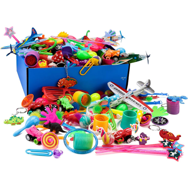 Festsäck för barn, 150 st födelsedagsfestgåvor leksakssortiment, Loot Bag Pinata Fillers Klassrums Giveaways & Belöningar för pojkar flickor