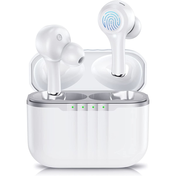 Bluetooth 5.3 hovedtelefoner, trådløse Bluetooth in-ear hovedtelefoner med 16mm
