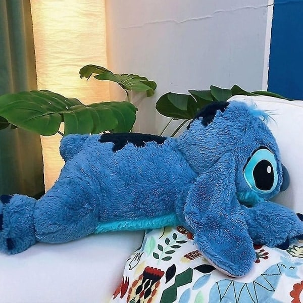 Disney Lilo og Stitch Store Store utstoppede dyr leker pute med anime for sovende barn dukker jenter barn bursdagsgave（45cm Stitch）-WELLNGS