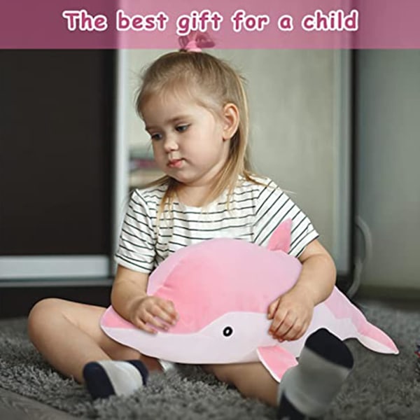 Dolphin Plyschdjur Mjuk Leksak Söta Kramande Kudde Fyllda Dockor Plushies