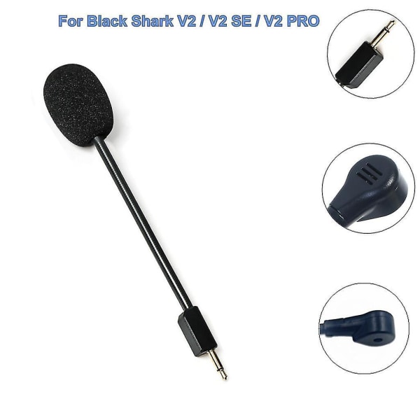 Erstatningsmikrofon på 3,5 mm til Razer- Black Shark V2/v2 Pro/v2 Se-hovedtelefoner