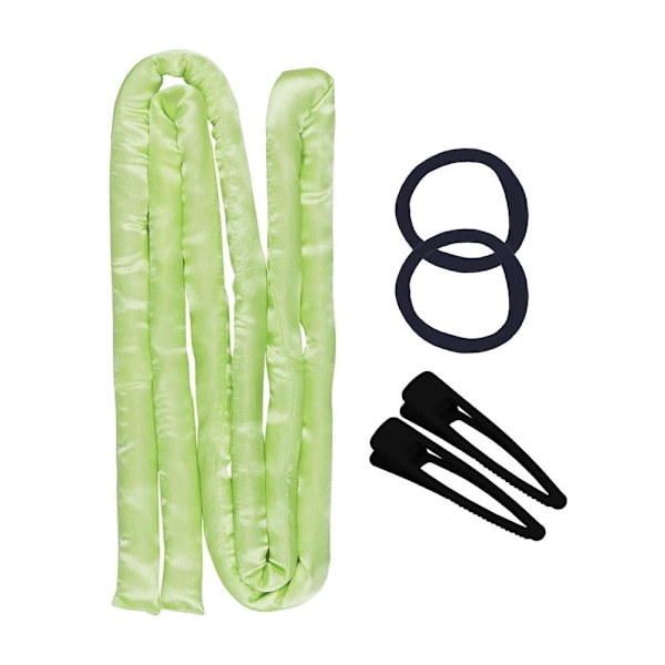 Värmelös Locktång Stång Lock Hår Kit GRÖN BRANCH