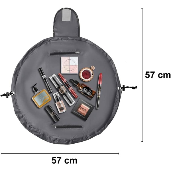 Stor Kosmetisk Taske til Kvinder og Piger - Vandtæt Rejsetaske til Kosmetik - Makeup Organizer med Stor Kapacitet (Blomster)