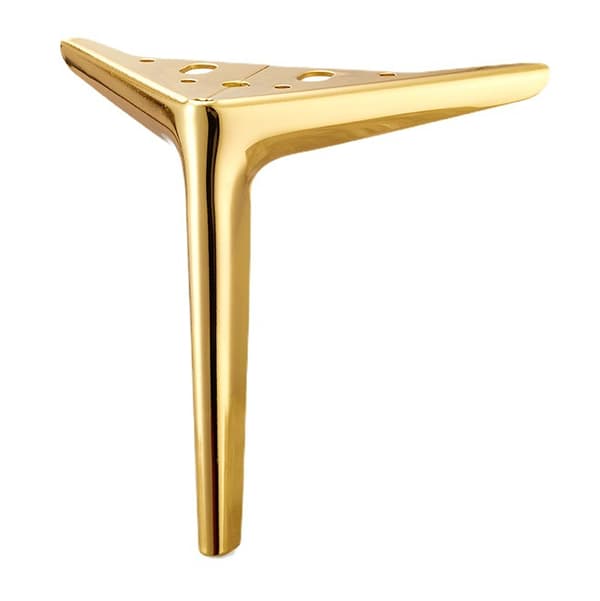 Set med 4, guld 12 cm triangulära med guldfötter, elektroplätering po_xx 12cm