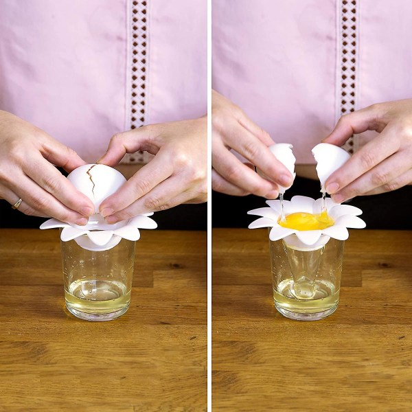 Søt blomsterdesign eggeskiller i plast