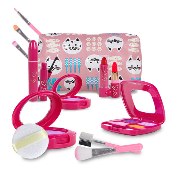 Barnflicka Klädset Prinsessmink Handväska Lek Flamingo Makeup Bag Set