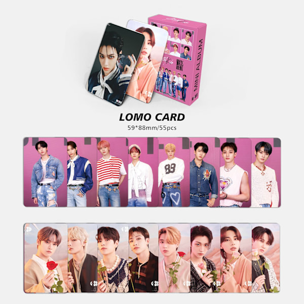 55 StrayKids lomo kort til album MAXIDENT Li Longfu samling