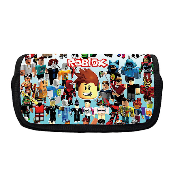 Roblox spil stort etui blyantæske pennearrangør papirpose til børn drenge piger gaver D
