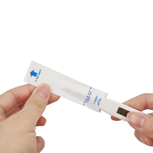 100-pack Digital Termometer Probskydd - Engångs Universal Elektroniska Rektal Termometer Skydd