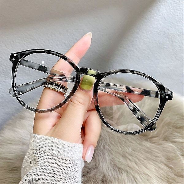 -1.0-1.5-2.0-2.5-3.0-3.5-4.0 Valmiit Myopia-lasit Naiset Vintage Anti Blue Leopard Print leopard print -3.5