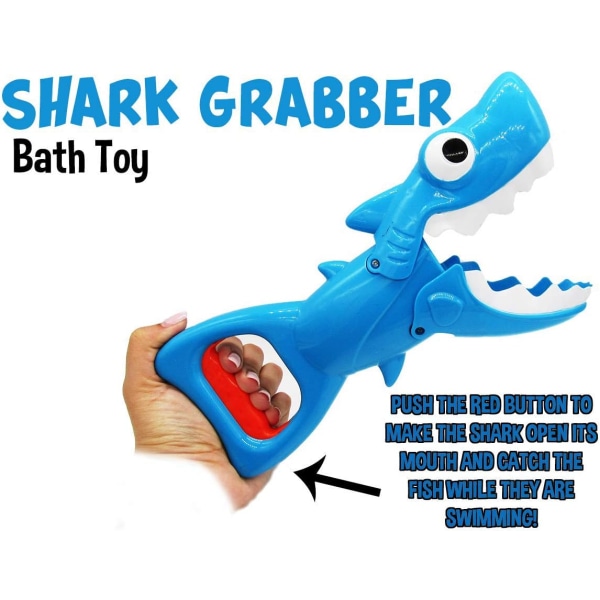 2023 Oppgraderte Shark Bath Leker Baby Pool Badekar Leker Shark Grabber med tenner