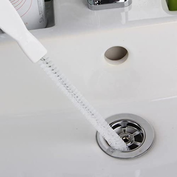45 cm fleksibel vask rengjøringsbørste Vannrør Drenering Mudreverktøy Badeplugg langt hår rengjøringsmiddel Overflow Unblocker Cleaner Stick