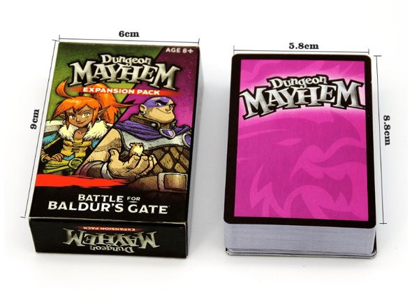 Dungeons & Dragons Kortspill: Monster Madness, Monokrom, Flerfarget, Standard Extended versjon Extended version