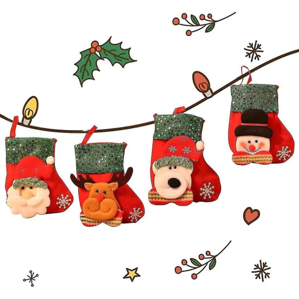 Juleferie sokker, Socks sæk gavepose, julestrømpe, julesokker, sokker Dekoration, julesokker, familiefest