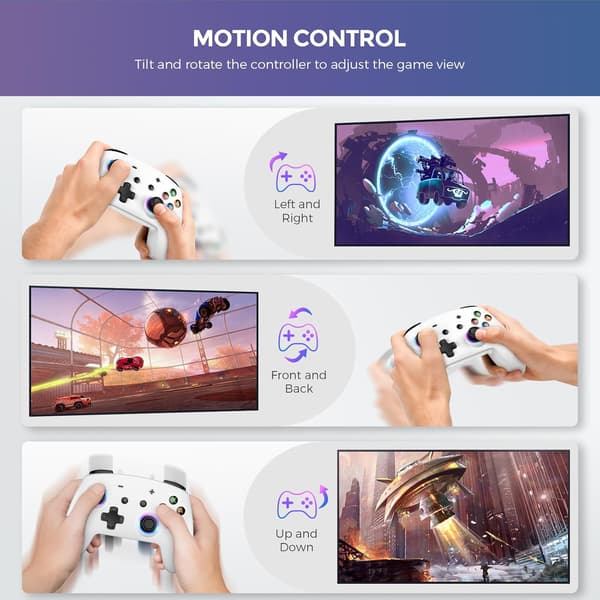 Switch Pro Controller, Trådløs Switch Controller med LED-lys/Dobbelt Vibration, Fjernbetjeningsspil