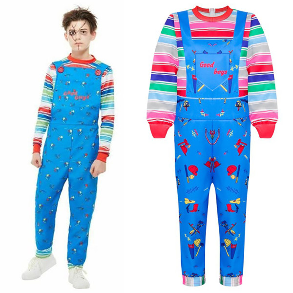 Chucky-kostyme for småbarn til Halloween Fancy Dress-antrekk 160
