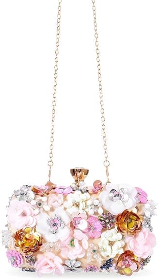 Elegant Skulderveske for Kvinner Aftenclutch Veske Gullfarget Mote Tilbehør