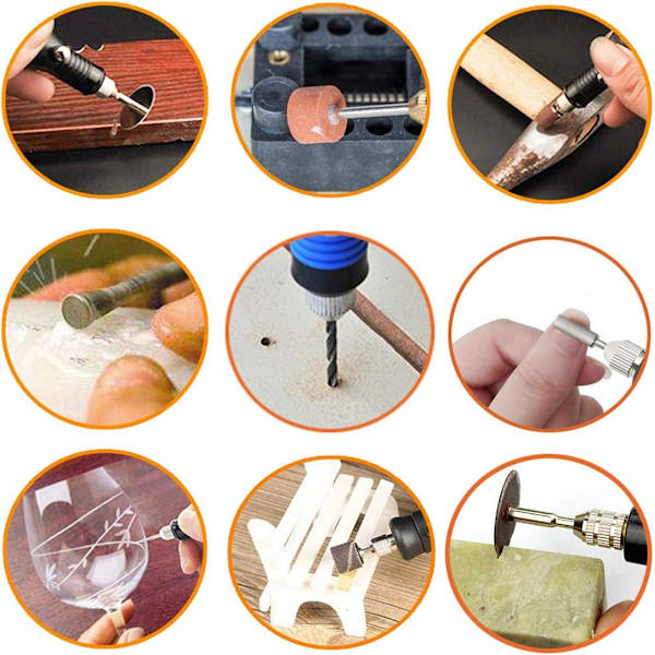 108-delad Graveringsverktygsset, Multifunktionell Graverings Penna med Sladd, DIY Rotationsverktyg för Smycken, Glas, Trä, Metall