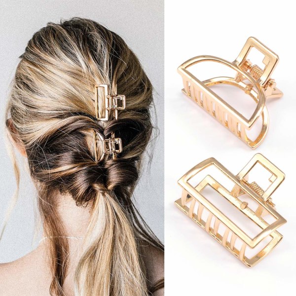 Kpl Kultaiset metalliset hiusklipsit Ranskan muotoilun hiustarvikkeet tytöille