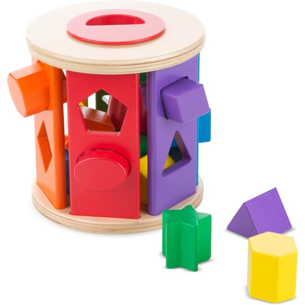 Melissa & Doug Match and Roll Form Sorter - Klassisk Legetøj i Træ