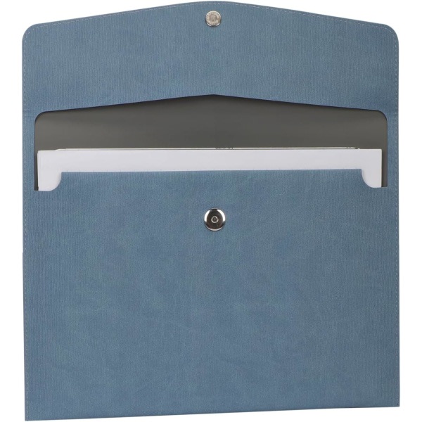 A4-asiakirjakansio PU-nahkaa A4-taskukuorikansio lompakot Muoviset asiakirjat laajeneva organizer case Sininen