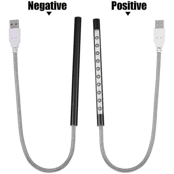 Tangentbordslampa för bärbar dator med USB-LED, lång svanhals, touch-dimmer