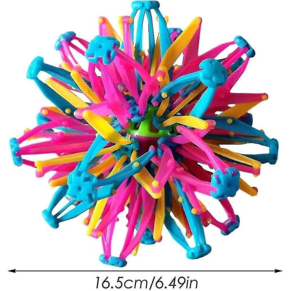 Ny 2023 pusteball, utvidbar pusteball sfæreleke | Håndfangst pustende blomsterballer, farget ekspanderende magisk ballleketøy, regnbuekrympende