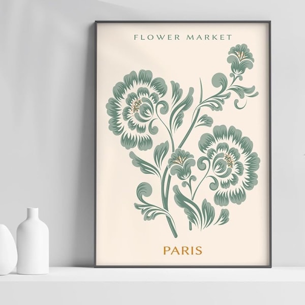 Gröna Växter Canvas Tavlor Matisse Poster Set, Moderna Väggbilder Dekoration Vardagsrum Sovrum Väggdekoration Bilder 20 x 25 cm